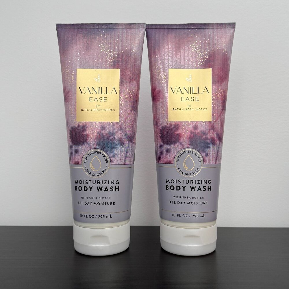 Bath & Body Works Vanilla Ease Moisturizing Body Wash (Set of 2)
